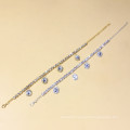 Shangjie OEM tobillera rhinestone anklets for women gold diamond 2021 summer  wholesale anklets